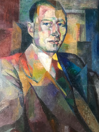 Reynold ARNOULD - Painting - Portrait de Malraux possiblement 