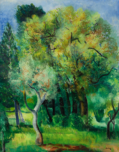 莫依斯·基斯林 - 绘画 - Paysage de Provence