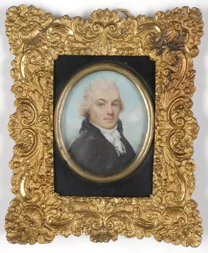 John Thomas Barber BEAUMONT - Miniature - John Thomas Barber-Beaumont (1774-1841) "Portrait of a gent"