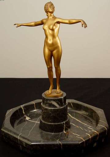 Otto SCHMIDT-HOFER - Skulptur Volumen - Nude in Fountain