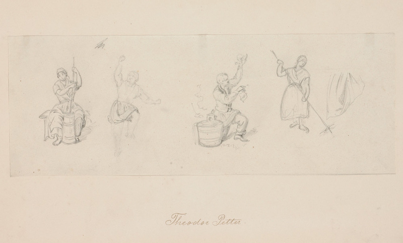 Theodor PETTER - 水彩作品 - Theodor Petter (1822-1872) "Sketches" drawing