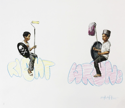 Ernest ZACHAREVIC - Print-Multiple - Style Wars - Right vs. Wrong