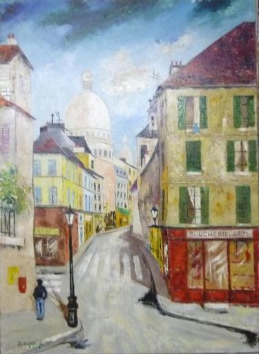 André DUSSERVAIS - Gemälde - le vieux monmartre