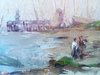 Suzanne VAN DAMME - 绘画 - c.1920-25 Animated seaside view with ships
