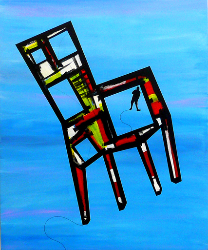 Giovanni TRIMANI - Painting - CHAIR IN THE AIR #01