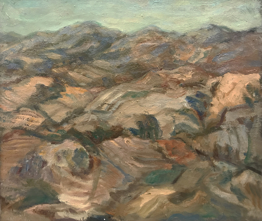 Bruno CASSINARI - Painting - Paesaggio, 1946