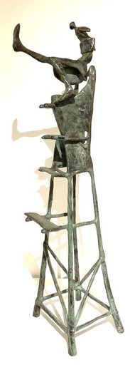John DECKERS - Escultura - En haut de l'échelle