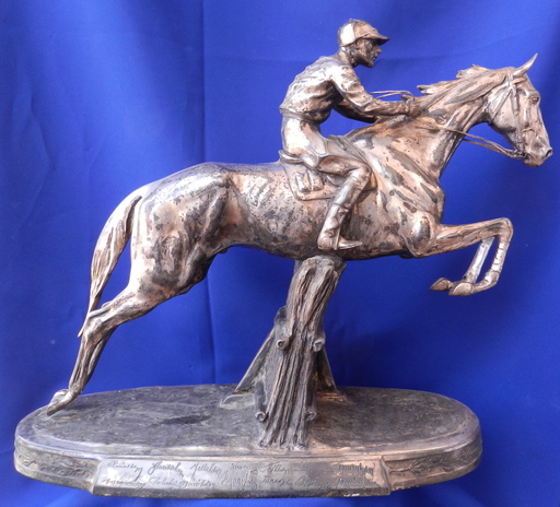 Wilhelm ZWICK - 雕塑 - Jockey on horse