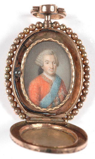 Cornelius HÖYER - Miniatura - "Portrait of Heinrich Carl Schimmelmann", early 1760s 