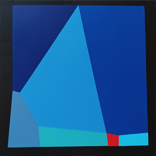 Luis MEDINA MANSO - 绘画 - Blue space II