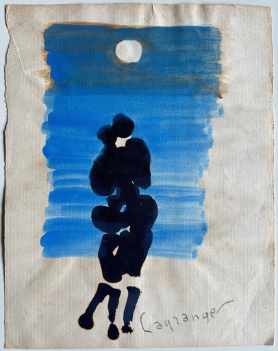 Jacques LAGRANGE - Drawing-Watercolor - DESSIN À L'ENCRE GOUACHE SIGNÉ CRAYON HANDSIGNED INK DRAWING