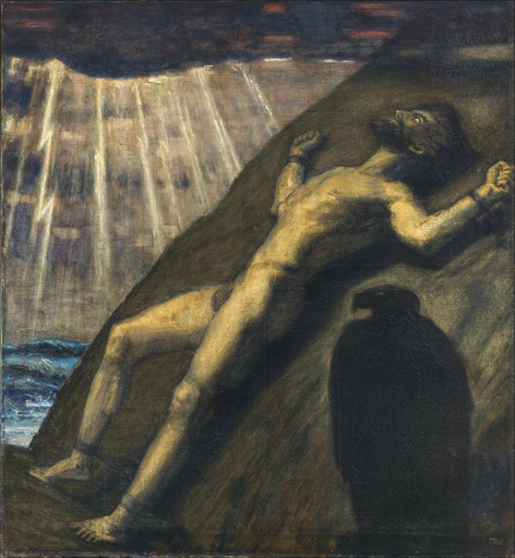 Franz VON STUCK - Painting - Prometheus
