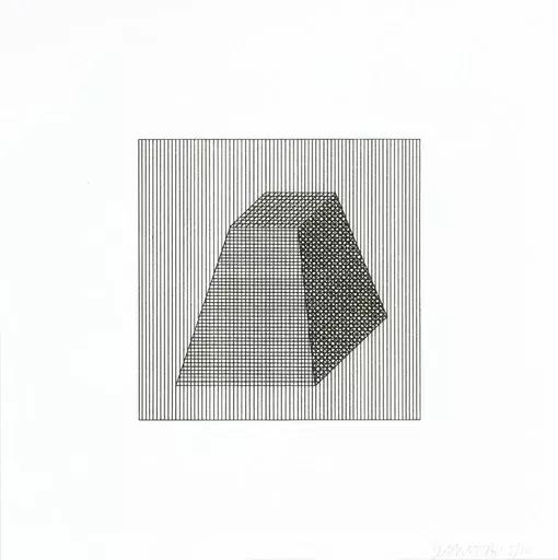 Sol LEWITT - Print-Multiple - Twelve Forms Derived From a Cube 06