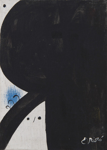 Joan MIRO - Painting - Femme aux trois cheveux, constellation