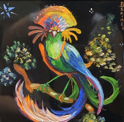 Angeles BENIMELLI - Pittura - Bird from Paradise