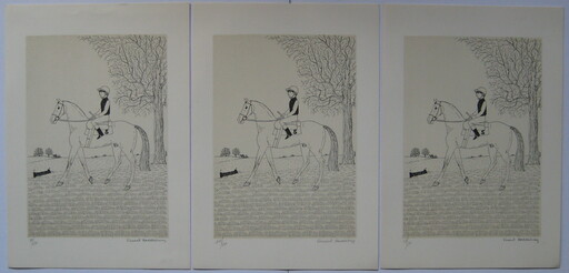 Vincent HADDELSEY - 版画 - 3 LITHOGRAPHIES SIGNÉES CRAYON NUM 3 HANDSIGNED LITHOGRAPHS
