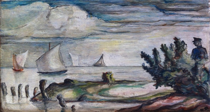 Charles ROELOFSZ - Painting - Zeilschepen op een plas