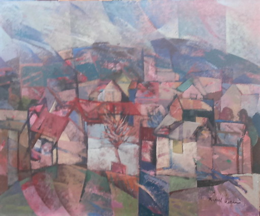 Rafael UBEDA PIÑEIRO - Gemälde - paisaje rosa