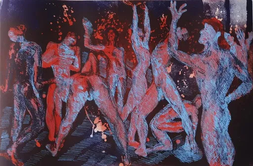 赖纳·费廷 - 版画 - shower