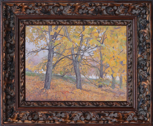 Simon L. KOZHIN - Painting - Golden maples in Kolomenskoye