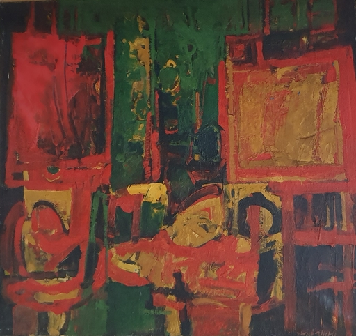 Meir STEINGOLD - Pintura - Red Interior