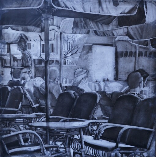 Jean-Marc MOLINER - 绘画 - En terrasse à Collioure