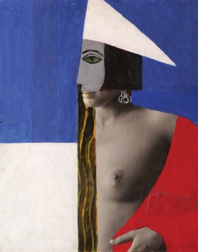 Michael ARGOV - Pintura - Woman and Tricolor Hat