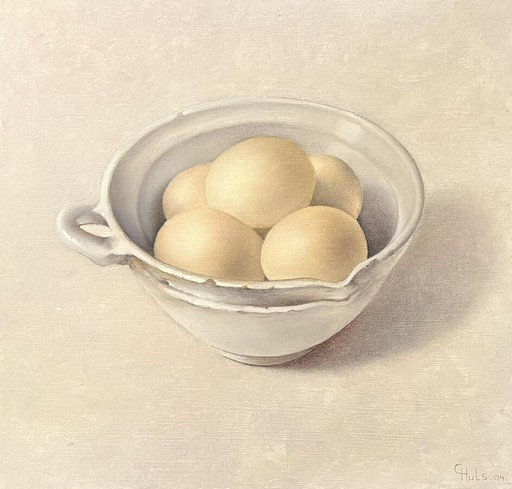 Carel HULS - Painting - Eieren