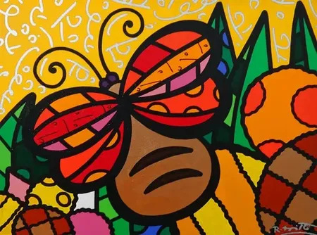 Sculpture Romero Britto – Guarani Ball, Ballon De Foot, Art Pop, Neuve