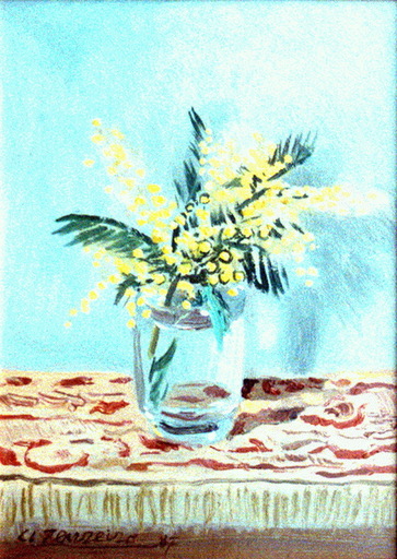 Antonio TENREIRO - Gemälde - MIMOSAS