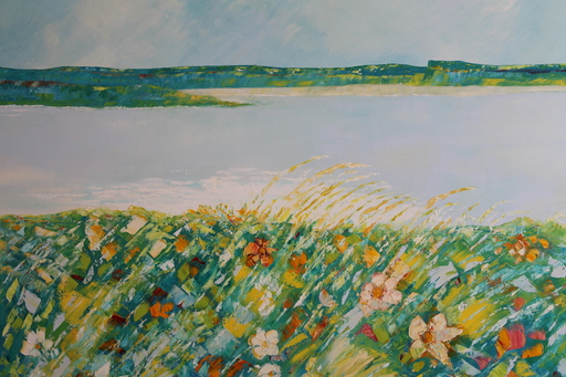 Françoise PELLETER-SIMON - Painting - L’autre rive