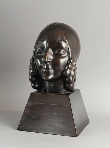 Léon INDENBAUM - 雕塑 - Jeune Fille aux Anglaises