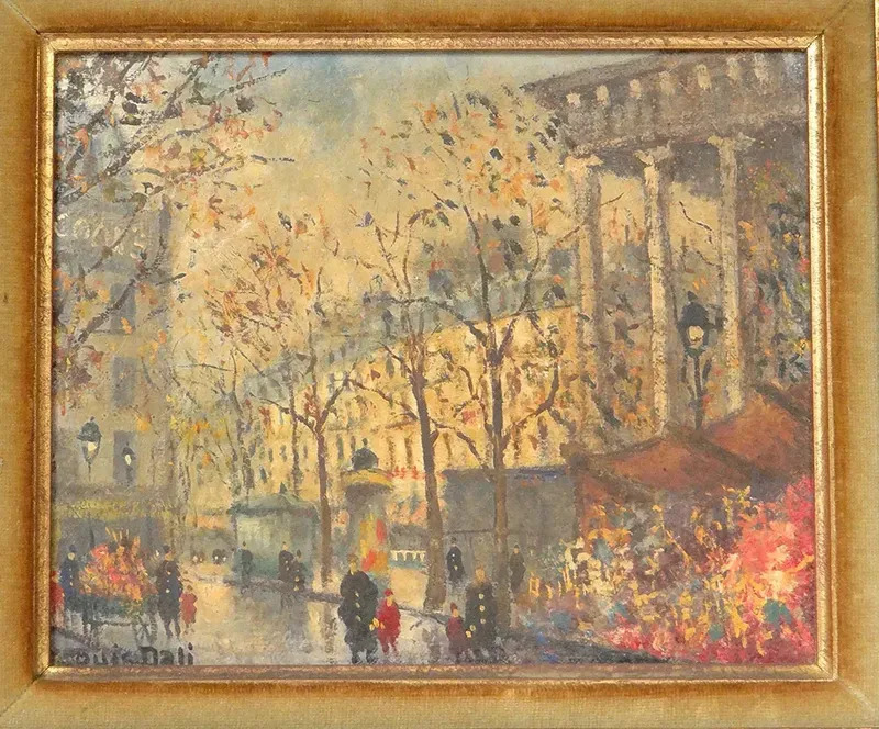 Pont Saint Michel Et Place De La Madeleine Paris By Louis Dali