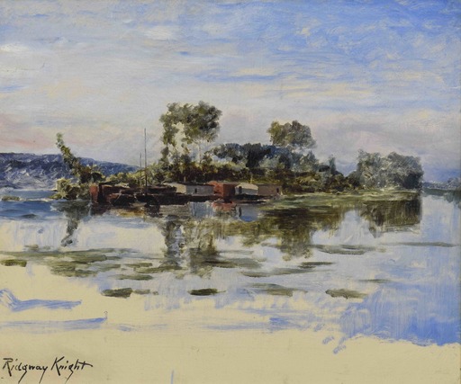 Daniel Ridgway KNIGHT - Painting - The Island