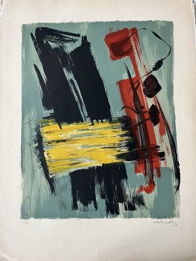Gérard SCHNEIDER - 版画 - Composition abstraite III