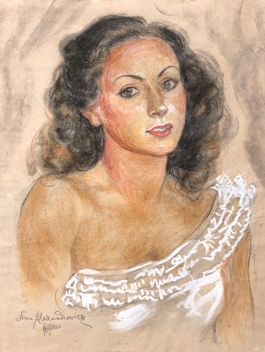 Nina ALEXANDROWICZ - Zeichnung Aquarell - Portrait