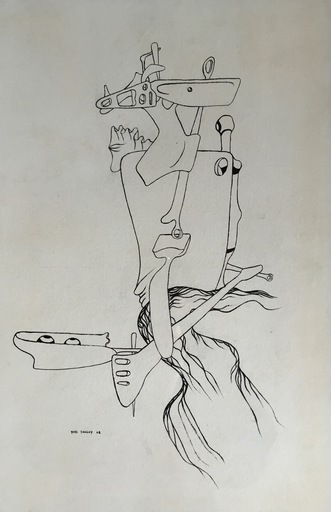 Yves TANGUY - Zeichnung Aquarell - Sans titre