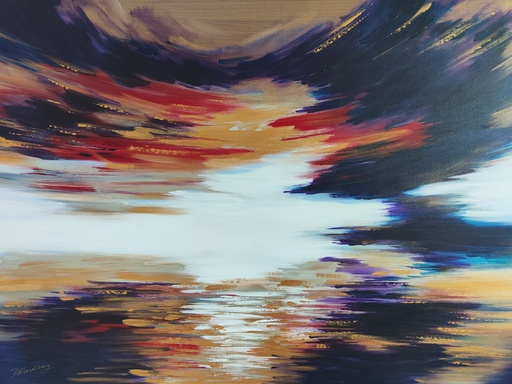 Douglas FINDLAY - Painting - Smoke on the Water