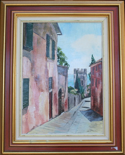 Monique DEVALOIS - Painting - Rue de Toscane