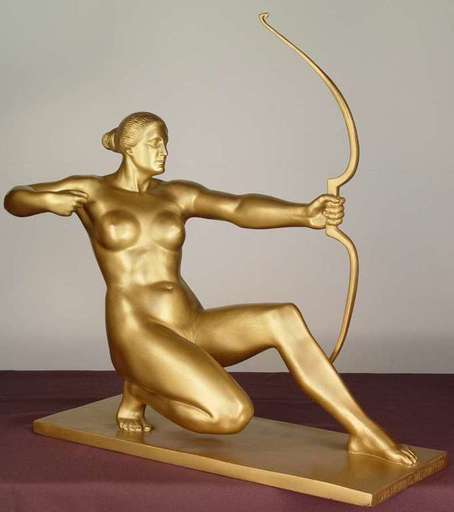 Carl NEUHAUS - Escultura - Diana Queen of the Amazons