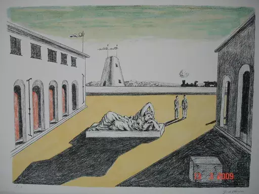 Giorgio DE CHIRICO - Print-Multiple - Piazza d'I talia 1969