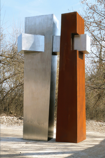 Jean SUZANNE - Sculpture-Volume - inclusion cristaline