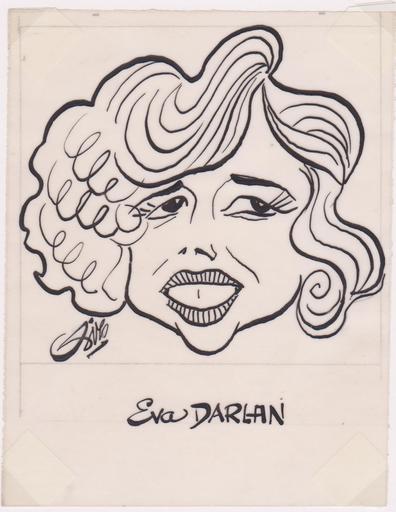 SIRO - Drawing-Watercolor - Eva DARLAN - Actrice