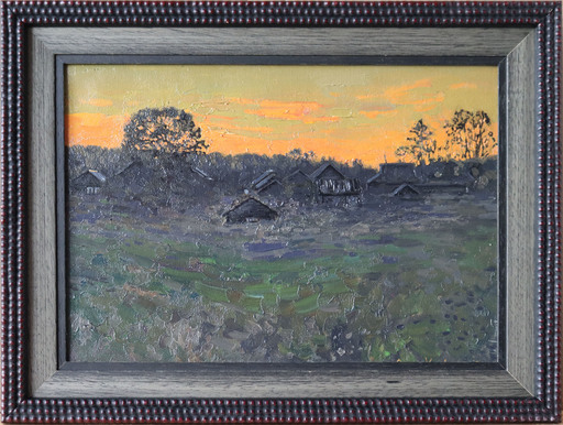 Simon L. KOZHIN - Painting - Sunset. Sukhoy ruchey