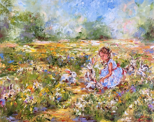 Diana MALIVANI - Gemälde - Rabbits