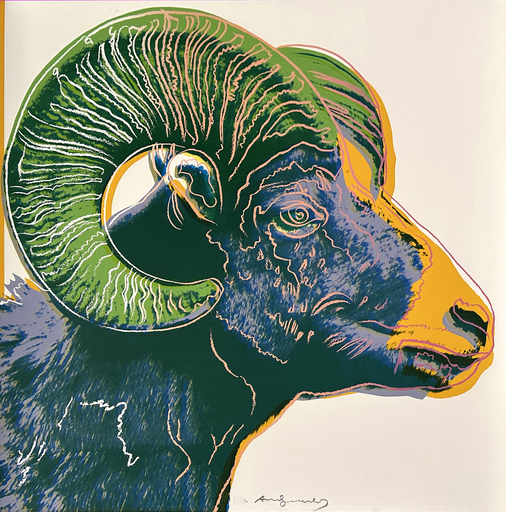 Andy WARHOL - Stampa-Multiplo - Bighorn Ram (FS II.302)