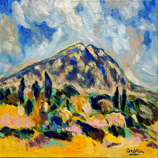 Pierre Yves BELTRAN - Pittura - La montagne Sainte Victoire