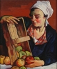 Josef LACINA - Pintura - "Artist's Wife", 1959, Oil Painting