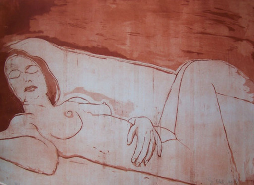 Jacob GILDOR - Print-Multiple - Sleeping Woman