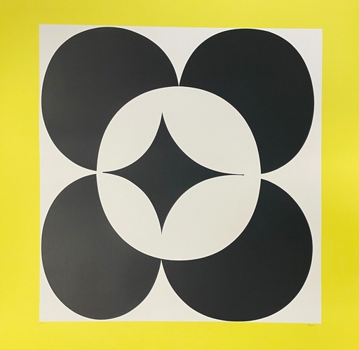 Yaacov AGAM - Estampe-Multiple - Circles in Yellow